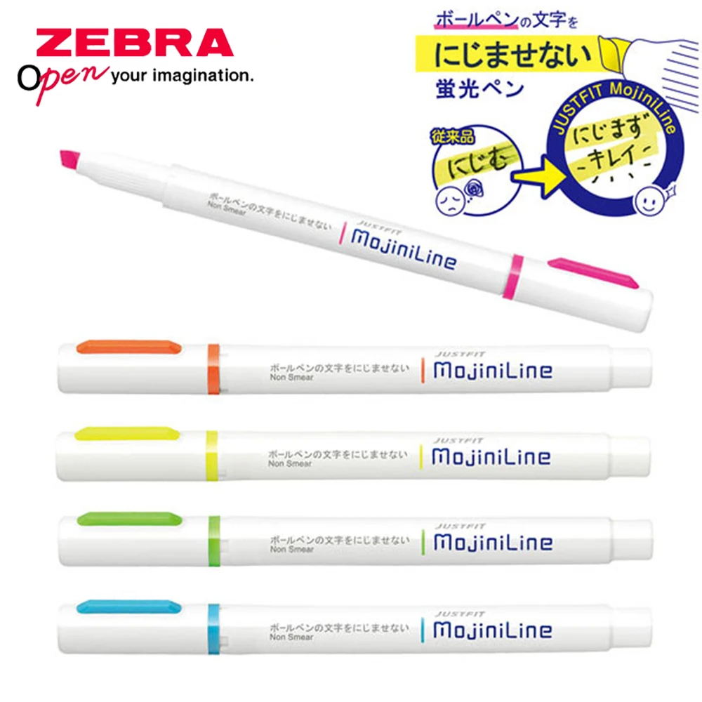 Zebra Pen Mildliner - 4pcs Japan Zebra Highlighter Single Head