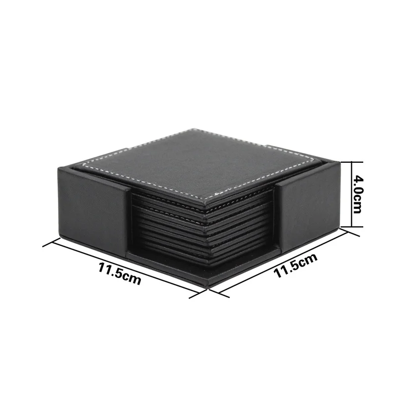 6pcs/Set Business Leather Coas - огляд і ціна Leather Desk Pad