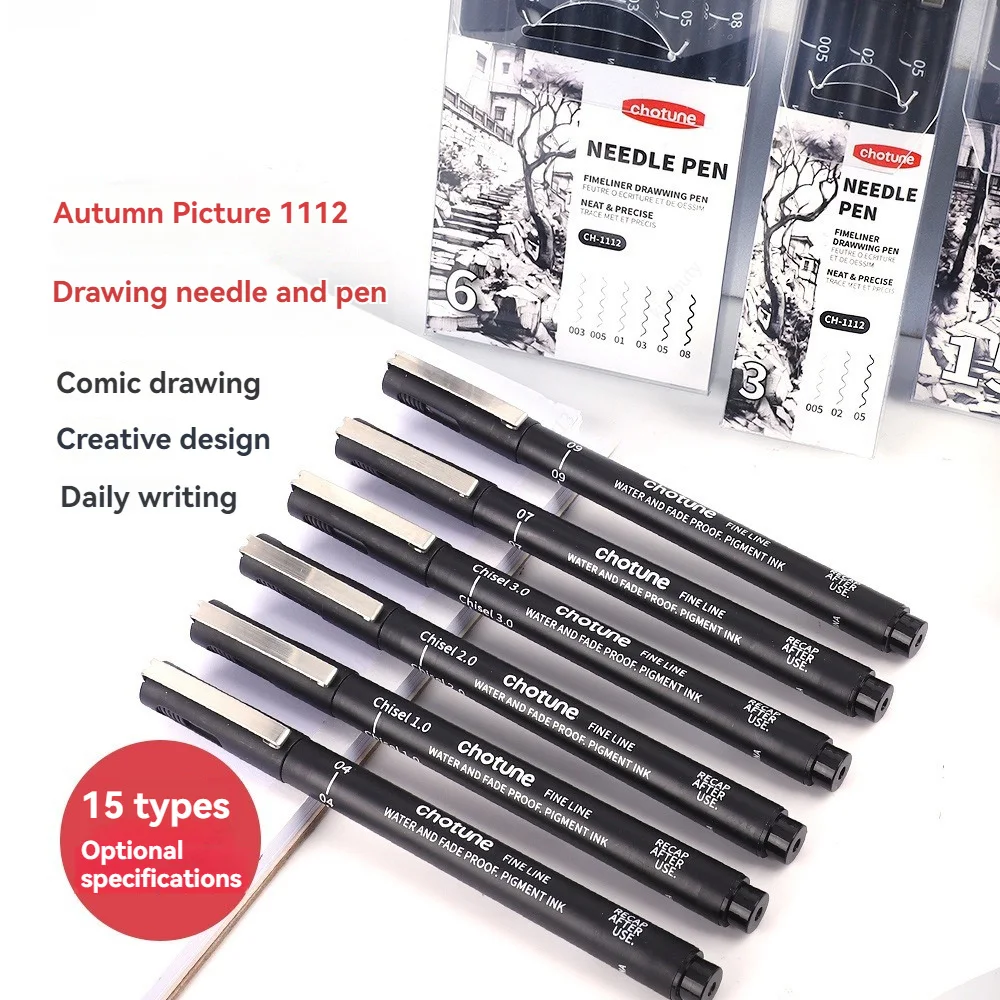 Black Micro Pens,15 Sizes,Wate - огляд і ціна Copic Marker Sketch