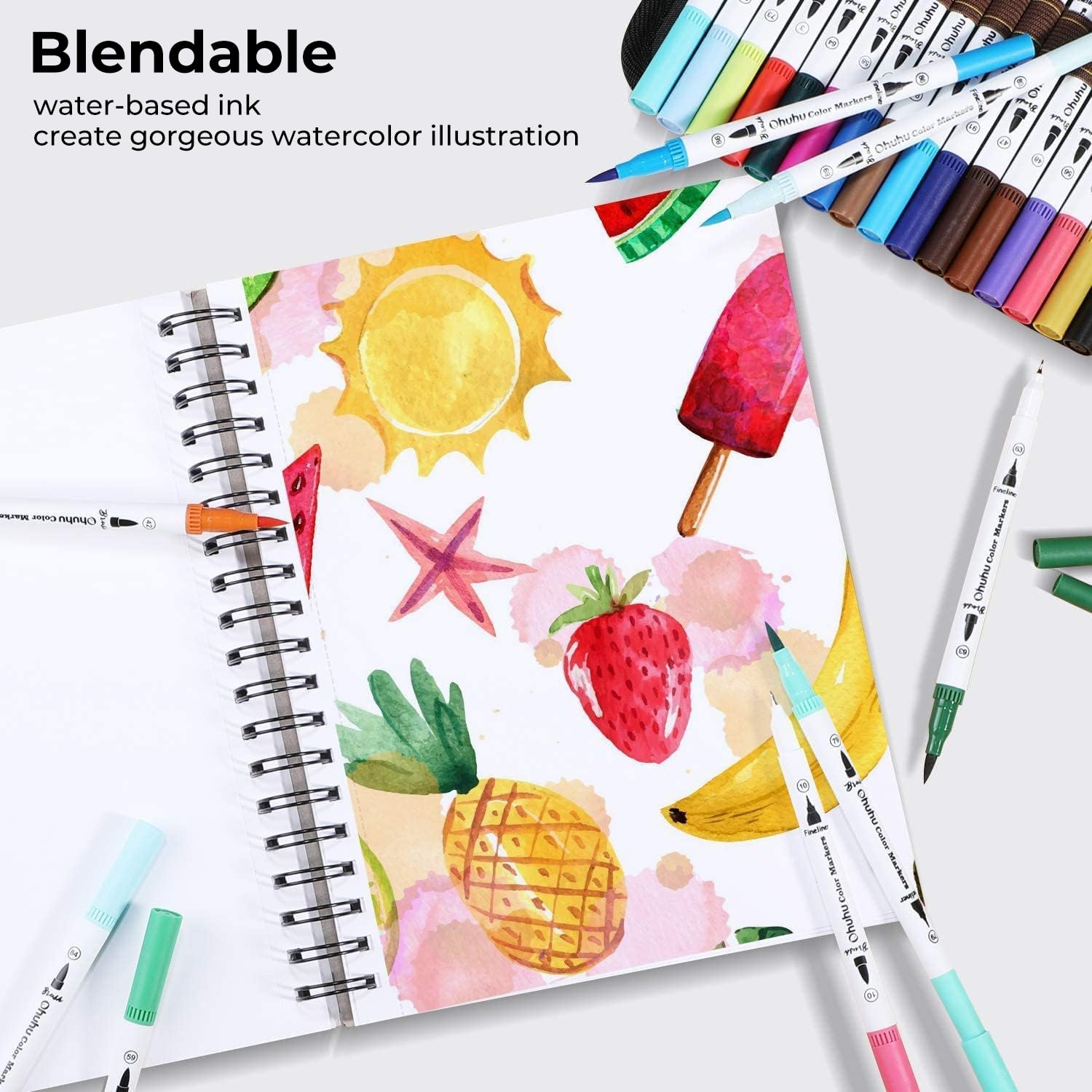 Ohuhu Art Markers Dual Tips Li - огляд і ціна Copic Marker Sketch