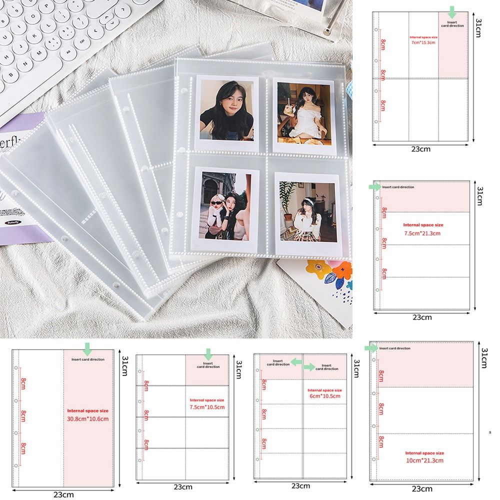 10PCS Transparent A4 Kpop Phot - огляд і ціна Binder A4 Lever