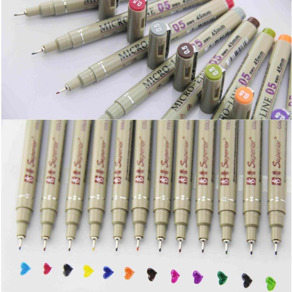 12 Colors Porous-Point Pens Dr - огляд і ціна Copic Marker Sketch